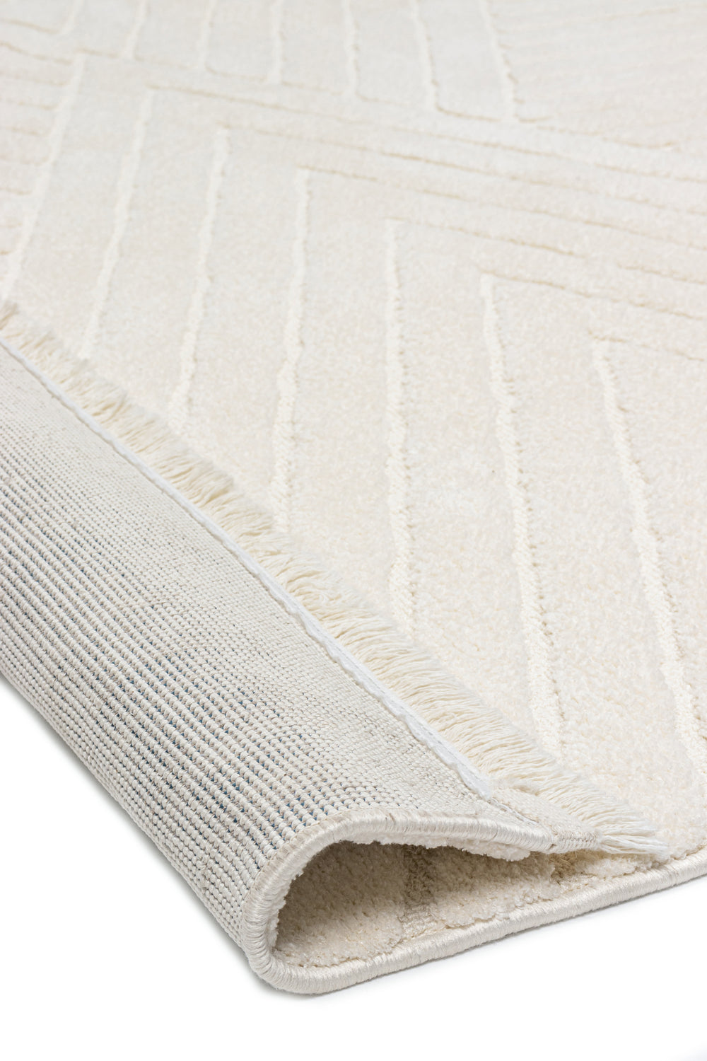 Seka Halı Sidney SD01 Krem Modern İskandinav Peluş Dokulu Halı