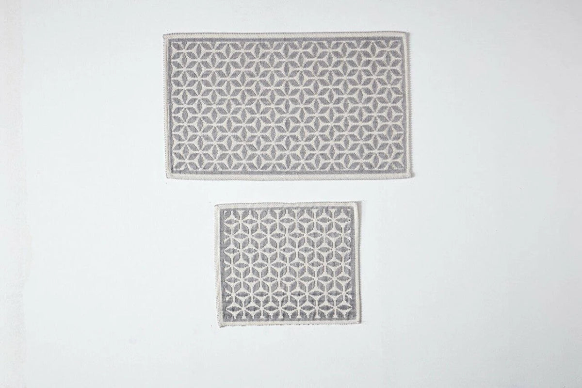 Banyo Paspası Lora Gri - Gri - Evdeco