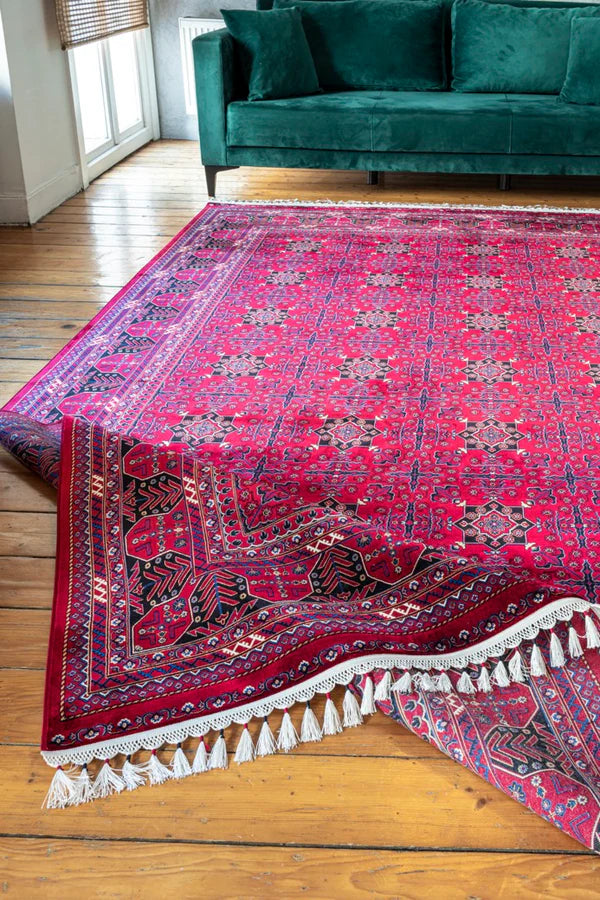 Seka Halı İsfahan 8731İS Bordo - Makine Halısı