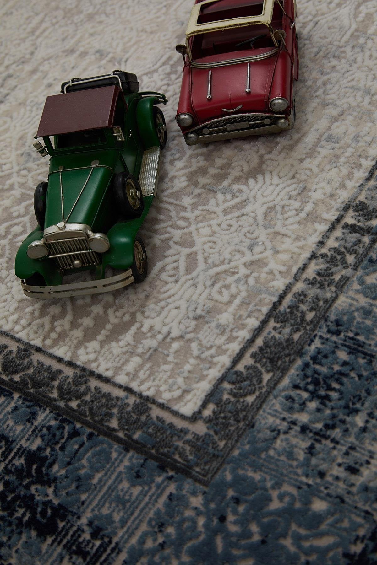 Seka Halı Miras 6809 Gri Mavi Salon Halısı