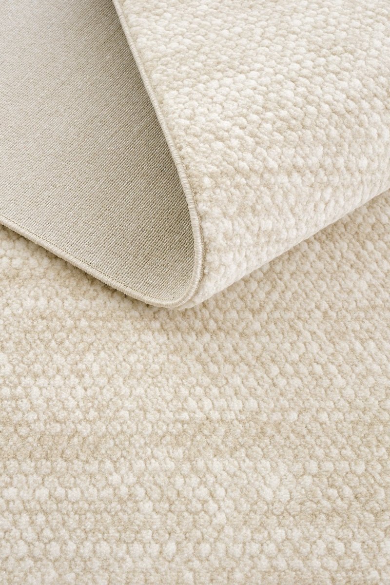 Evdeco Alya 9505 Bej Bukle Görünümlü Salon Dokuma Makine Halısı - Bej - Evdeco