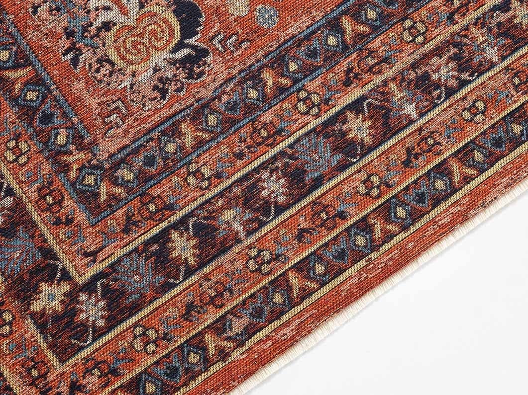 Evdeco Anatolia 15915 Kiremit Afgan Halı - Kiremit - Evdeco