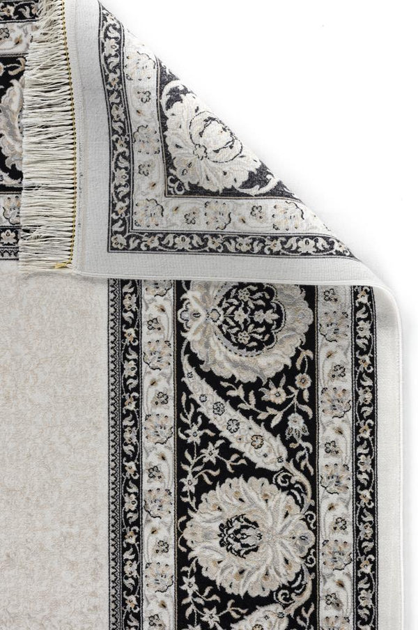 Seka Halı İsfahan Siyah Krem - Makine Halısı