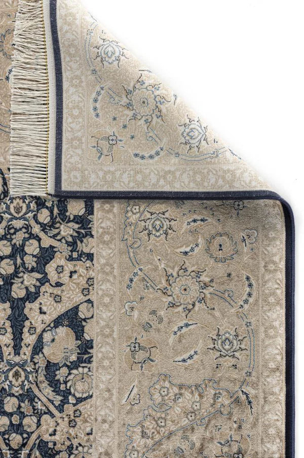 Seka Halı İsfahan Lacivert Krem - Makine Halısı