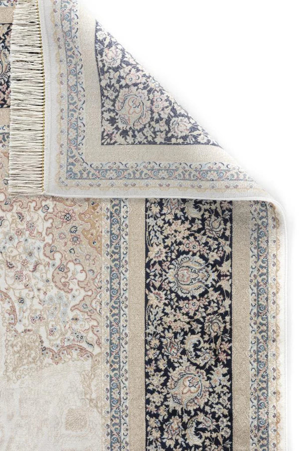 Seka Halı İsfahan Lacivert Krem - Makine Halısı