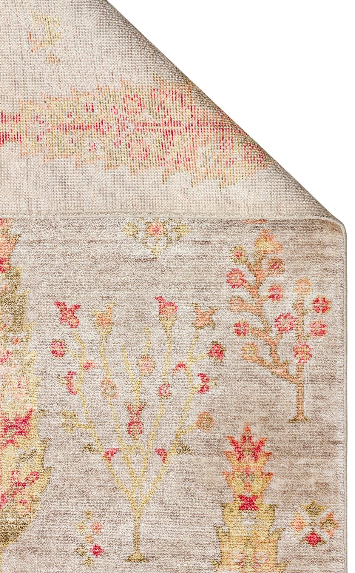 Seka 08 BEIGE AUTUMN Otantik Desenli Özel Hav Vermeyen ve Kolay Temizlenebilir Tensel Kullanılarak El Emeği ile Özel Tezgahlarda Üretilen Modern Uşak Halısı