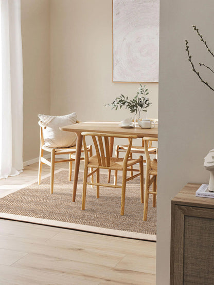 Seka Halı Jutte 02 Bej Doğal Jüt Mutfak Koridor Halısı