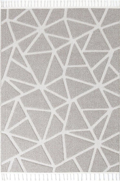 Evdeco Tina 7502 Bej Yumuşak Tuşeli Kesme Halı