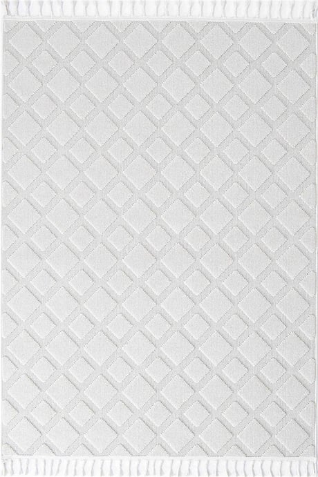 Seka Halı Tina 7507 Beyaz Yumuşak Tuşeli Kesme Halı