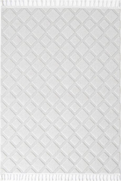 Seka Halı Tina 7507 Beyaz Yumuşak Tuşeli Kesme Halı