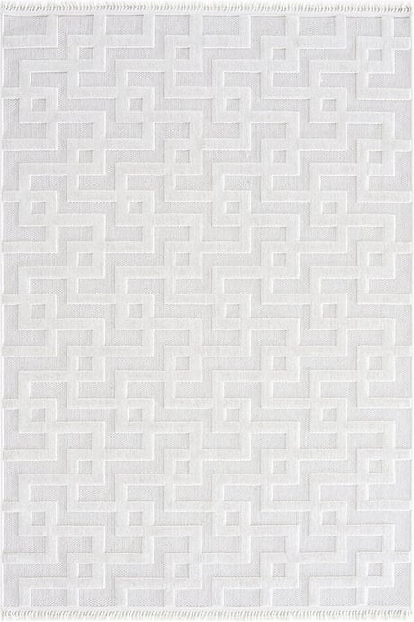 Seka Halı Tina 7511 Beyaz Yumuşak Tuşeli Kesme Halı