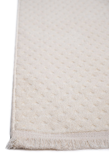 Seka Halı Pita PT01 Krem Modern İskandinav Peluş Dokulu Halı