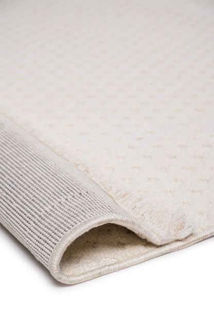Seka Halı Pita PT01 Krem Modern İskandinav Peluş Dokulu Halı