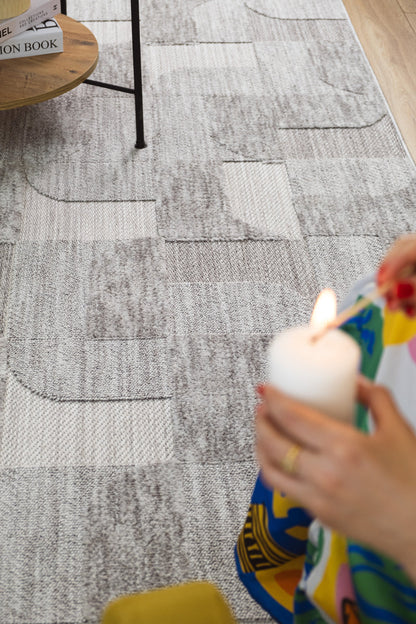 Seka Halı Orion OR04 Gri Modern İskandinav Yumuşak Dokulu Halı