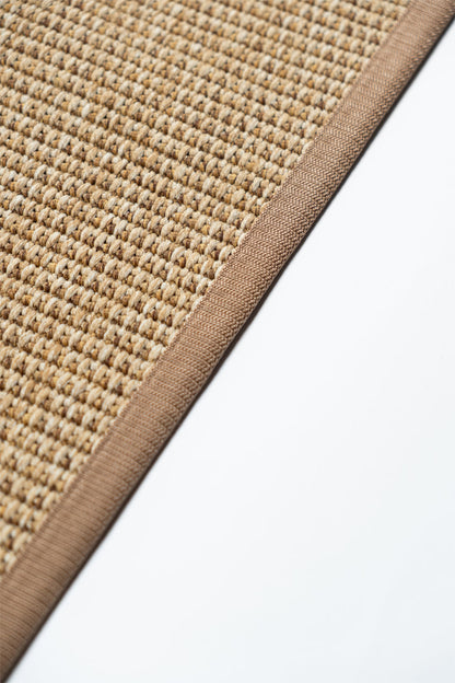Seka Halı Suit SU03 Kahverengi Açık Kahverengi Biyeli Doğal Sisal Halı