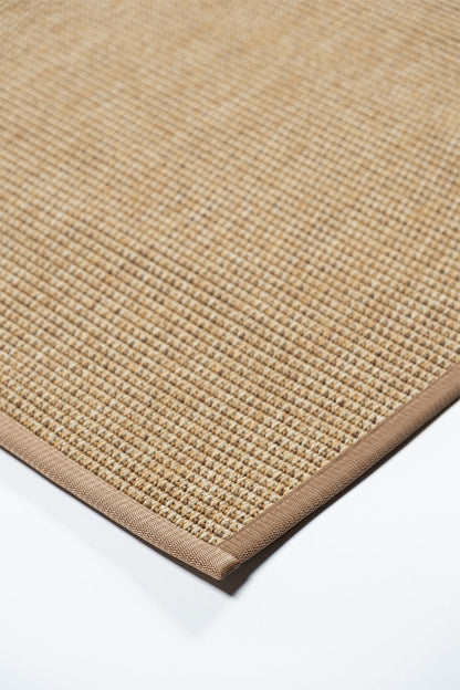 Seka Halı Suit SU03 Kahverengi Açık Kahverengi Biyeli Doğal Sisal Halı