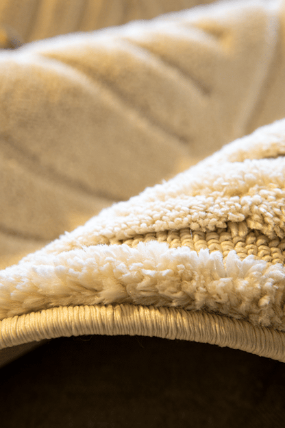 Evdeco Molde 2213 Krem Etnik Desenli Modern Salon Halısı