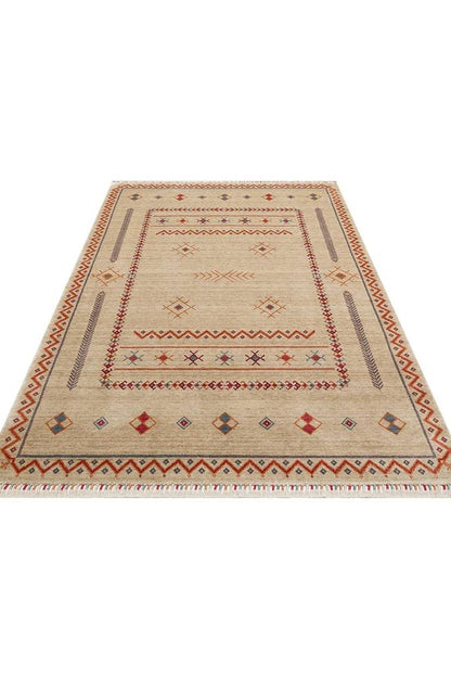 Seka Halı Heriz 20 Beige Uşak El Dokuma Özel Tezgah Halısı