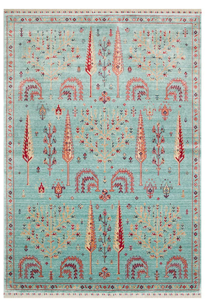 Seka Halı Heriz 22 Turquoise Uşak El Dokuma Özel Tezgah Halısı