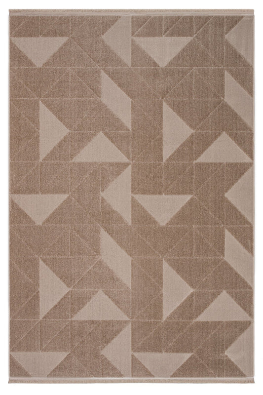 Evdeco Sidney SD05 Bej Modern İskandinav Peluş Dokulu Salon Oturma Odası Yatak Odası Halısı