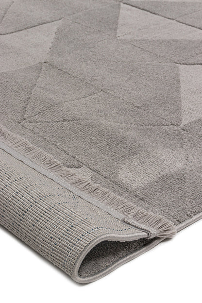 Seka Halı Sidney SD04 Gri Modern İskandinav Peluş Dokulu Halı