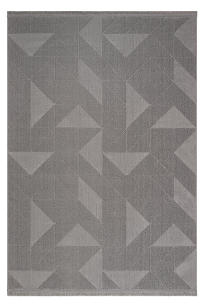 Evdeco Sidney SD04 Gri Modern İskandinav Peluş Dokulu Salon Oturma Odası Yatak Odası Halısı