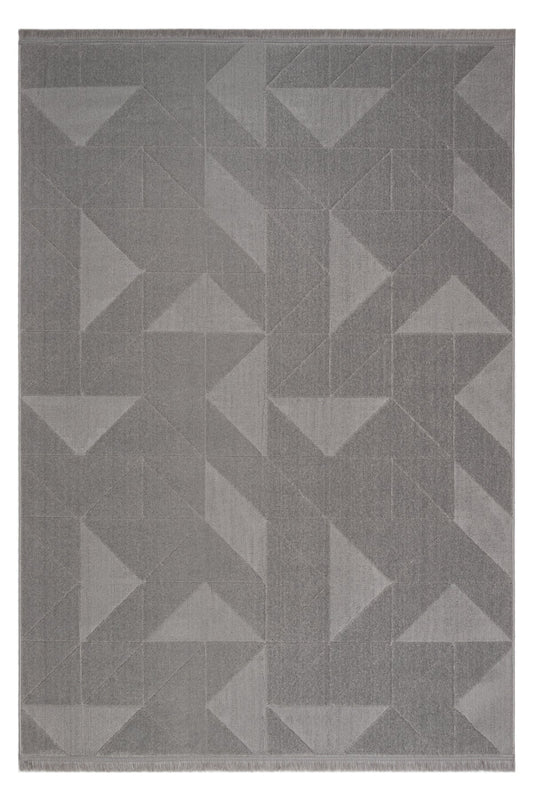 Evdeco Sidney SD04 Gri Modern İskandinav Peluş Dokulu Salon Oturma Odası Yatak Odası Halısı