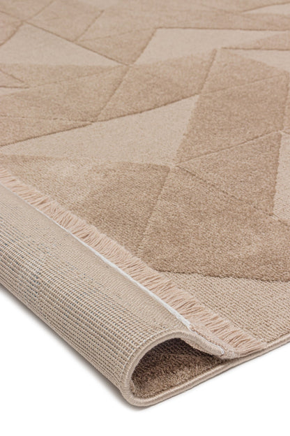 Seka Halı Sidney SD05 Bej Modern İskandinav Peluş Dokulu Halı