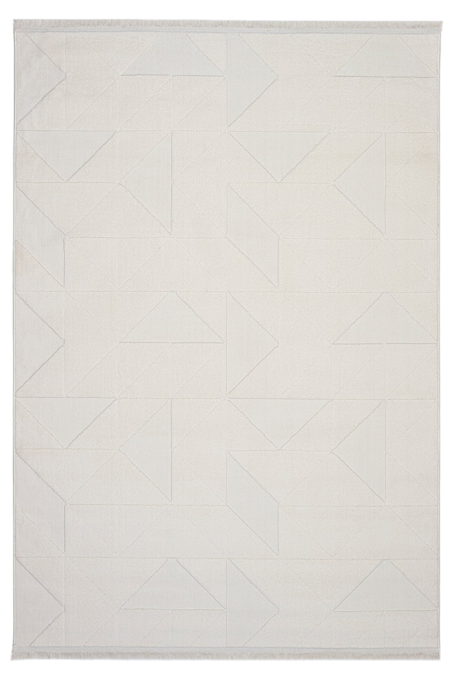 Evdeco Sidney SD03 Krem Modern İskandinav Peluş Dokulu Salon Oturma Odası Yatak Odası Halısı