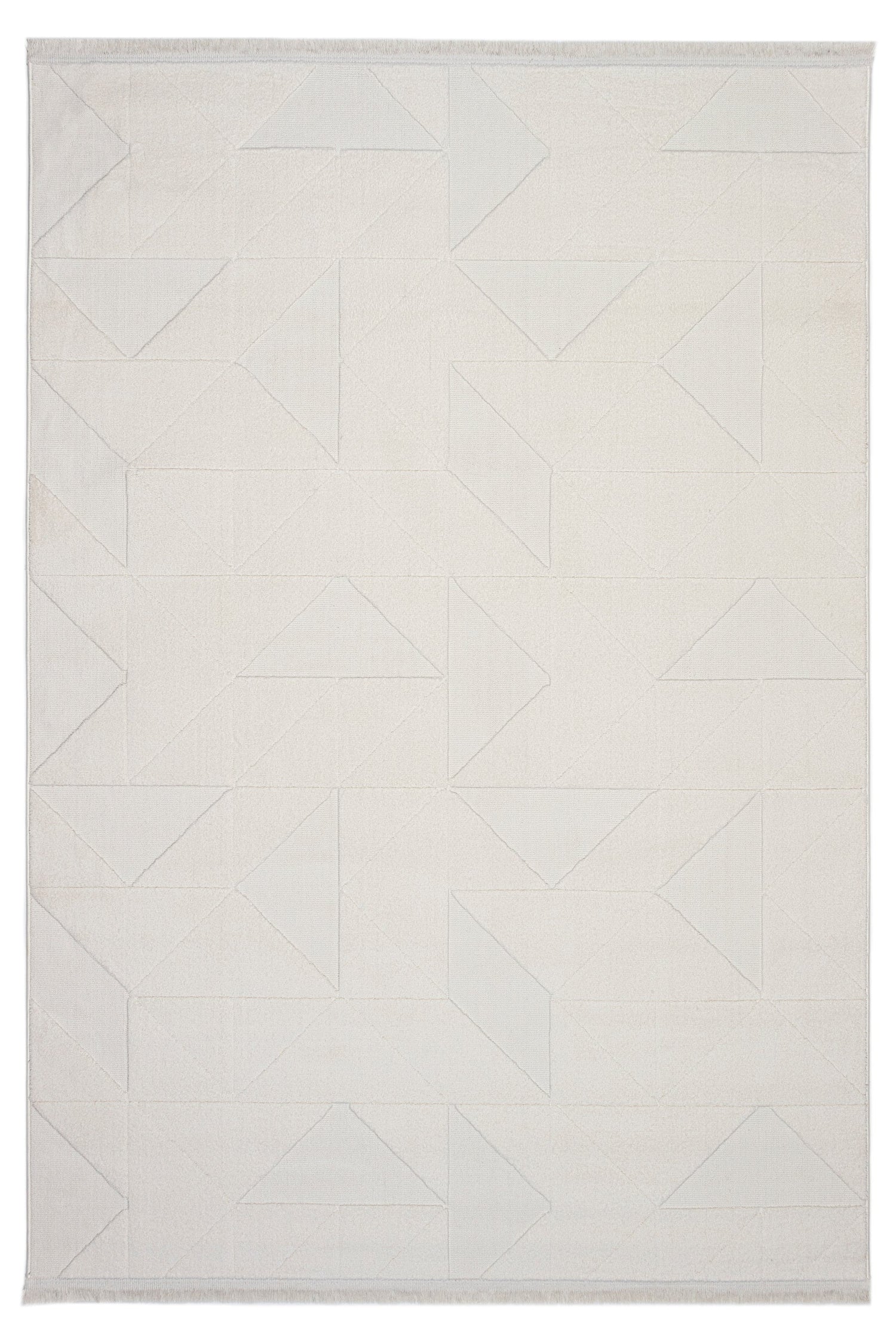 Evdeco Sidney SD03 Krem Modern İskandinav Peluş Dokulu Salon Oturma Odası Yatak Odası Halısı