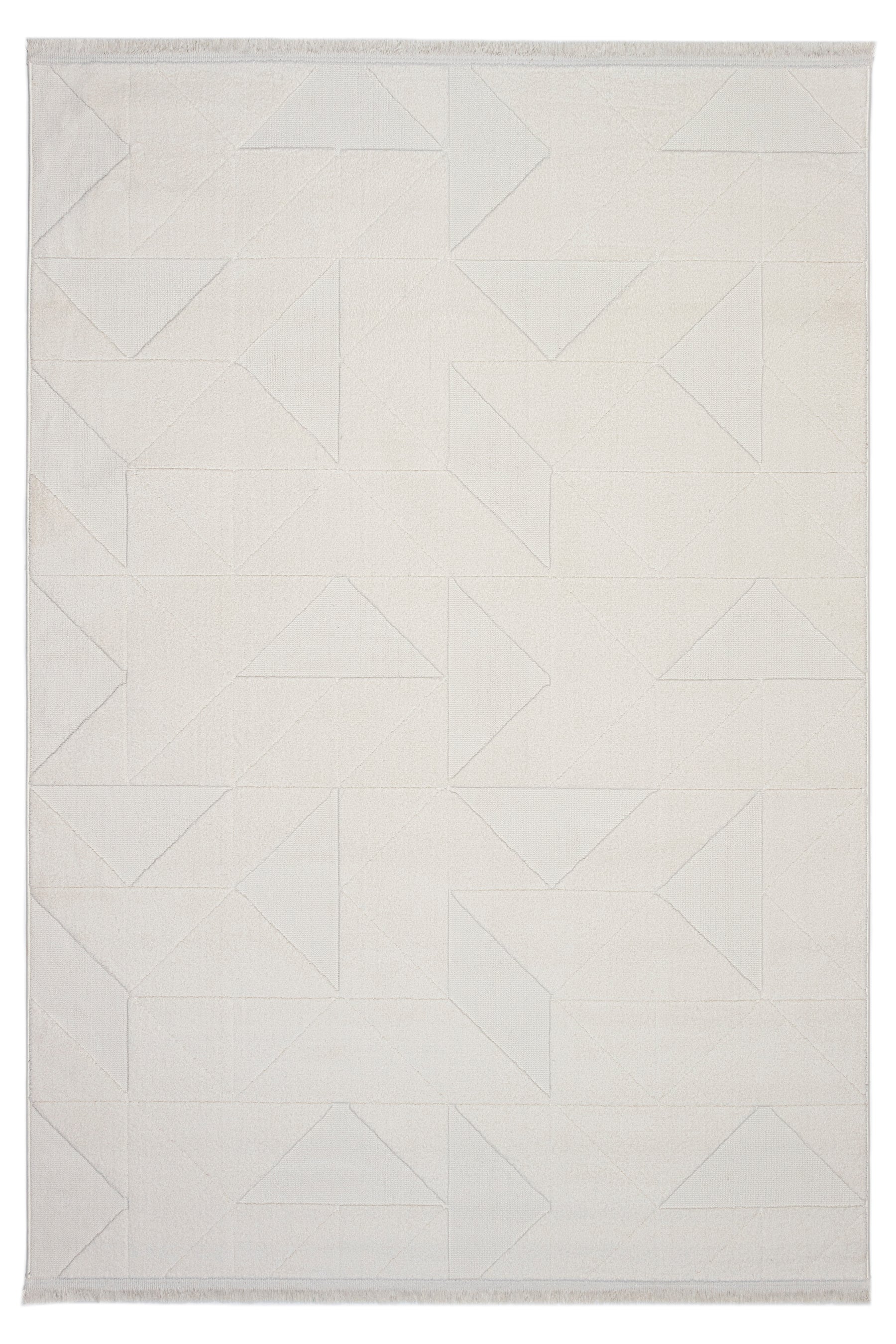 Evdeco Sidney SD03 Krem Modern İskandinav Peluş Dokulu Salon Oturma Odası Yatak Odası Halısı