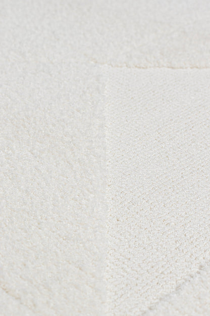 Seka Halı Sidney SD03 Krem Modern İskandinav Peluş Dokulu Halı