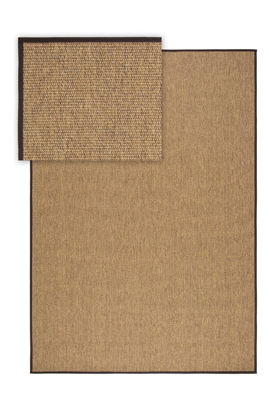 Evdeco Suit SU05 Kahverengi Koyu Kahve Biyeli Doğal Sisal Mutfak Halısı Koridor Halısı