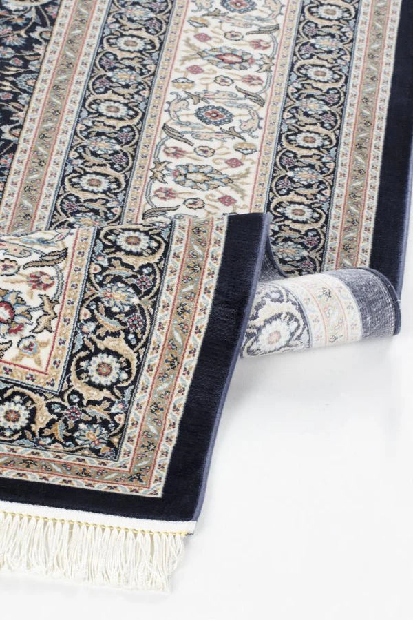 Seka Halı İsfahan Lacivert Bordo - Makine Halısı