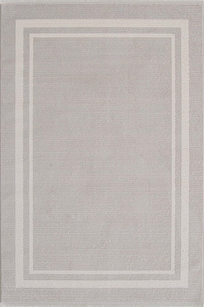 Evdeco Aden 8605 Gri Yumuşak Dokulu Salon Halısı