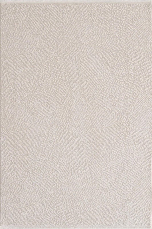 Evdeco Aden 8608 Krem Yumuşak Dokulu Salon Halısı