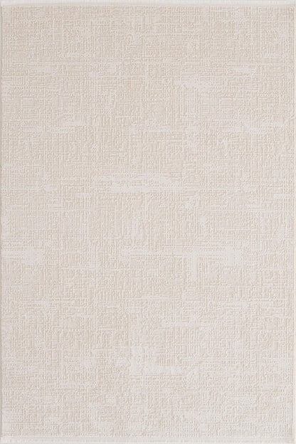 Evdeco Aden 8610 Krem Yumuşak Dokulu Salon Halısı