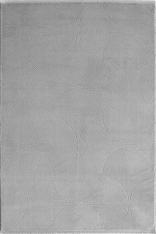 Evdeco Aden 8614 Gri Yumuşak Dokulu Salon Halısı