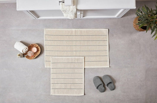 Banyo Paspası Arte - Krem - Evdeco Home