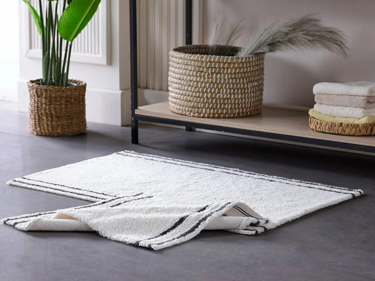 Banyo Paspası Dora Antrasit - Antrasit - Evdeco