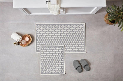 Banyo Paspası Lora Gri - Gri - Evdeco