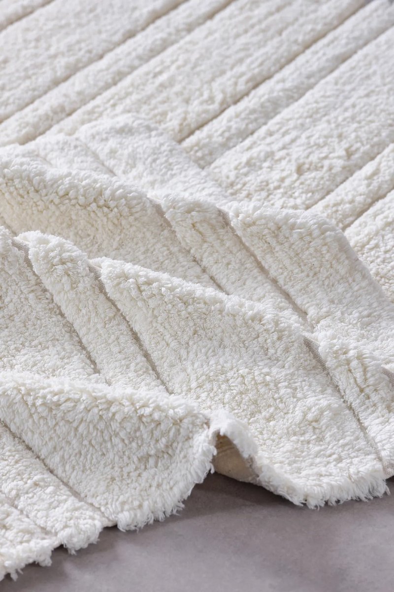 Banyo Paspası Pera Krem - Krem - Evdeco