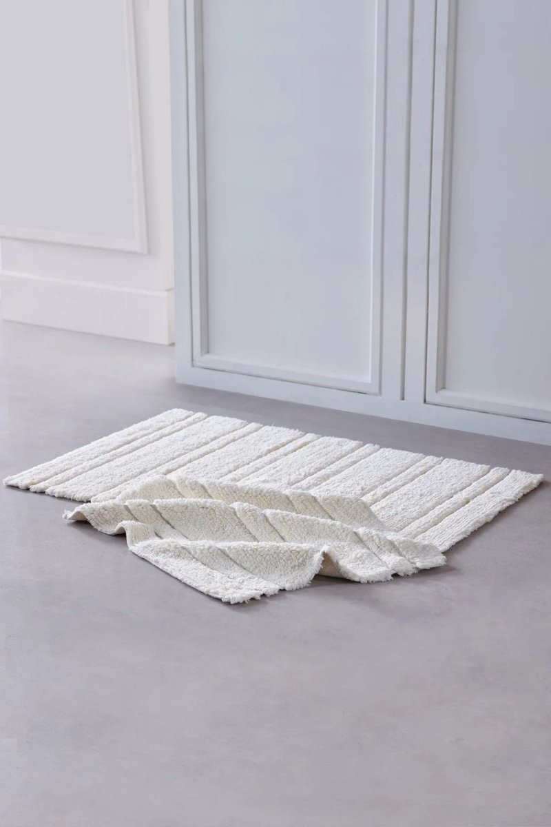 Banyo Paspası Pera Krem - Krem - Evdeco