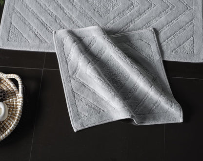 Banyo Paspası Zena Gri - Gri - Evdeco