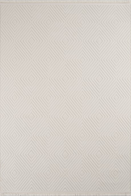 Evdeco Oslo 9205 Krem Yumuşak Tuşeli Modern Kesme Halı