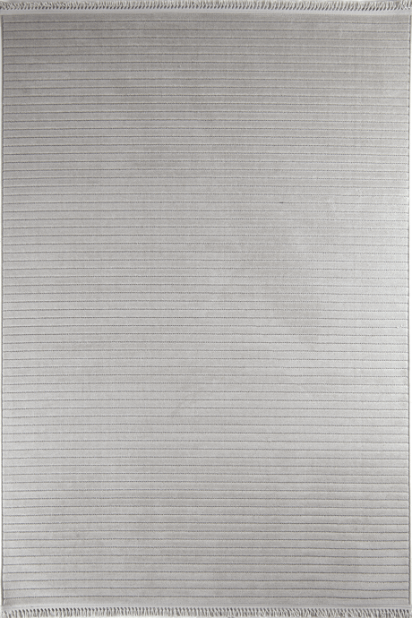 Evdeco Oslo 9215 Açık Gri Yumuşak Tuşeli Modern Kesme Halı