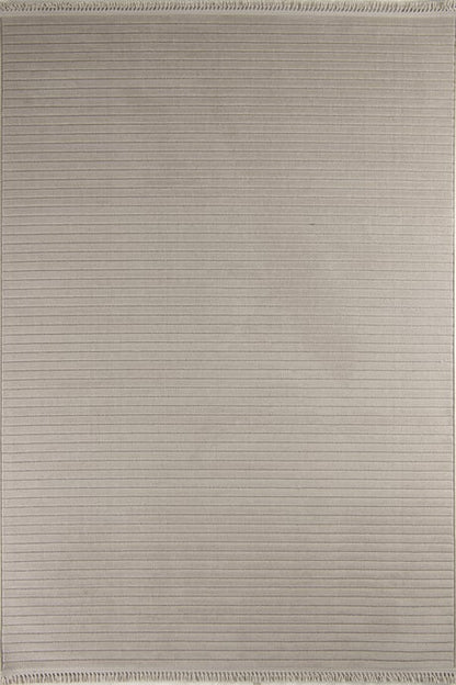 Evdeco Oslo 9216 Bej Yumuşak Tuşeli Modern Kesme Halı