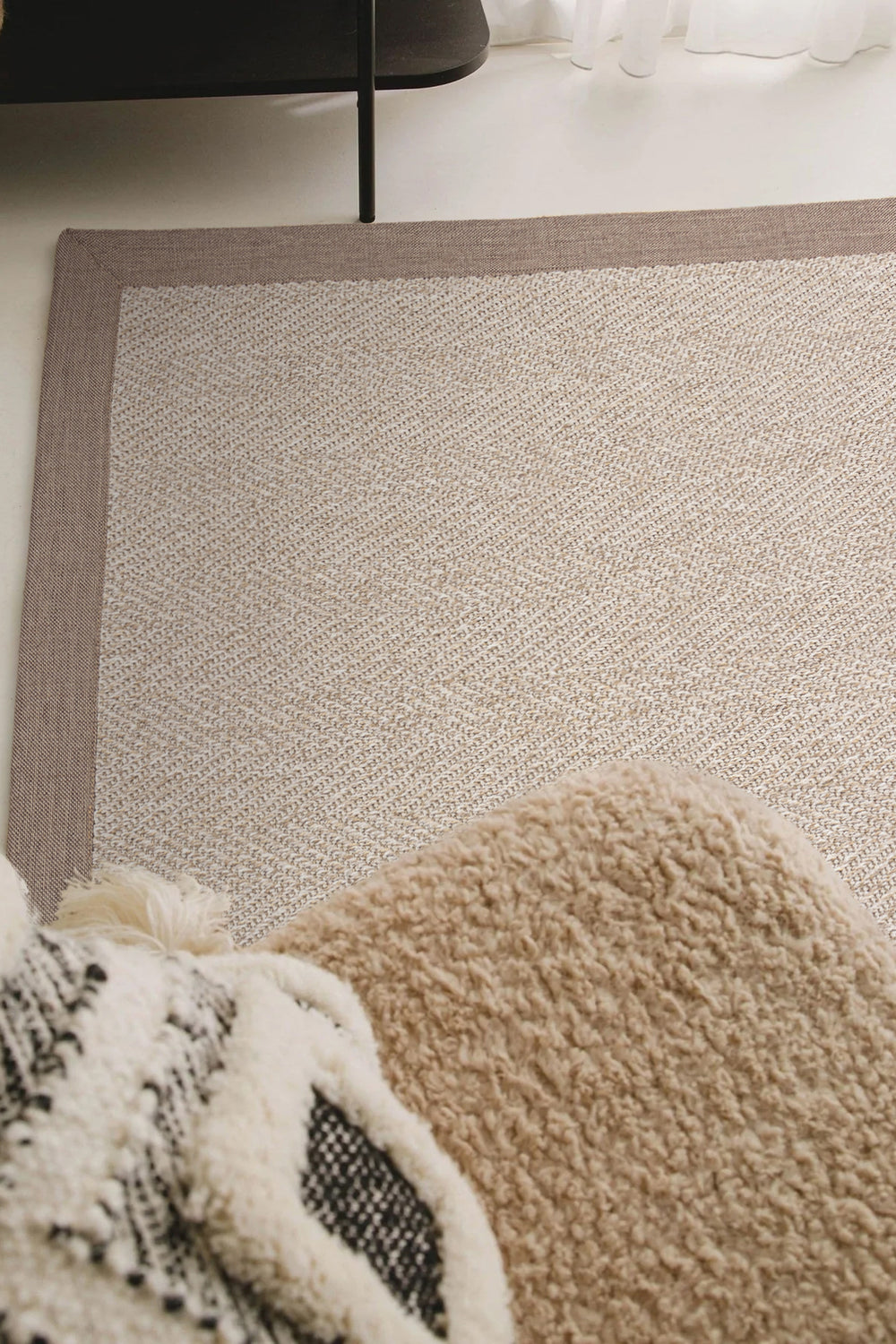 Seka Halı Jutte 03 Krem Doğal Jüt Mutfak Koridor Halısı