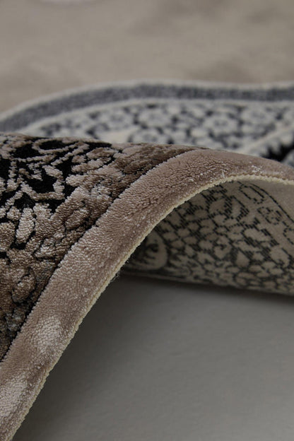 Seka Halı Miras 6804 Gri Siyah Salon Halısı