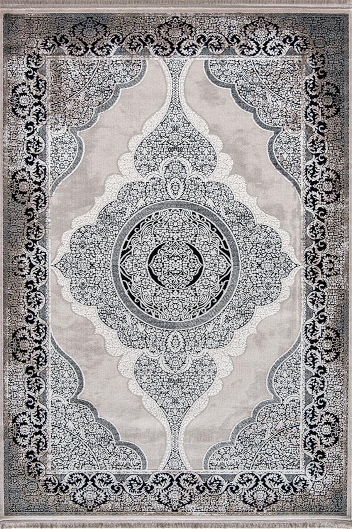 Evdeco Miras 6804 Gri Siyah Salon Halısı